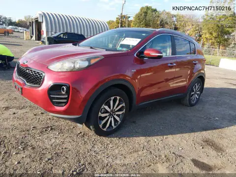 KNDPNCAC7H7150216 — 2017 Kia Sportage, фото 2 с аукциона IAAI 22.10.2026, Естественный износ