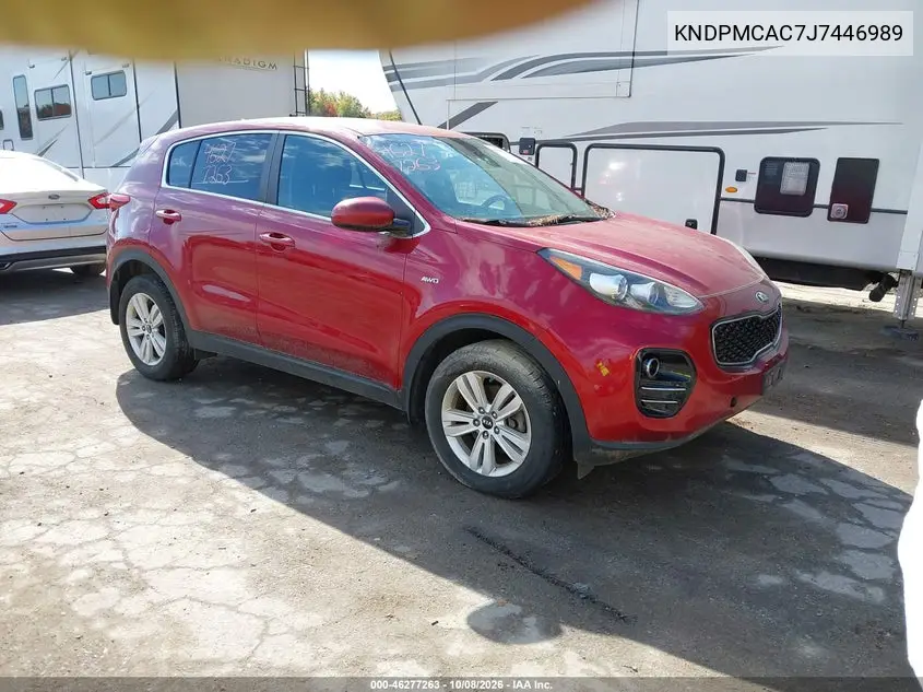 2018 Kia Sportage Lx VIN KNDPMCAC7J7446989 фото 1