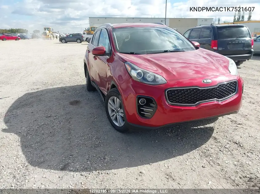 2019 Kia Sportage Lx VIN KNDPMCAC1K7521607 фото 2