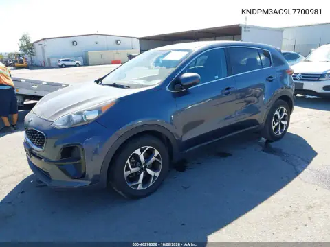 2020 Kia Sportage Lx VIN KNDPM3AC9L7700981 фото 3