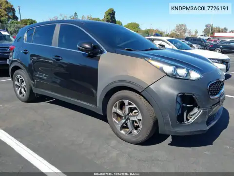 KNDPM3AC0L7726191 — 2020 Kia Sportage, Не указано, фото до ремонта