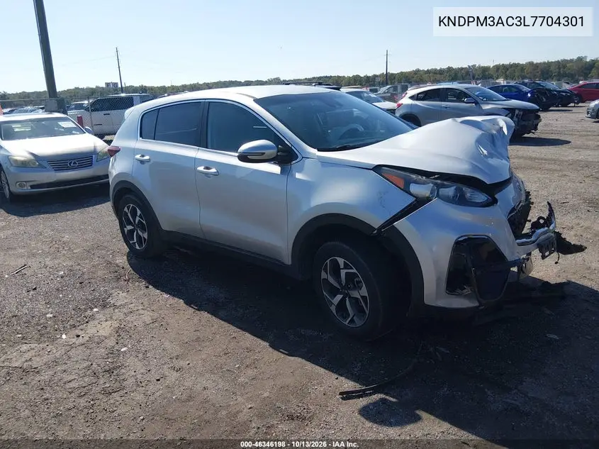 KNDPM3AC3L7704301 Kia Sportage 2020 — повреждение Передняя часть, фото до ремонта