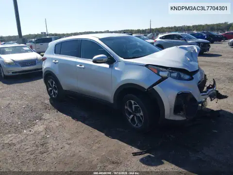 KNDPM3AC3L7704301 — 2020 Kia Sportage, Передняя часть, фото до ремонта