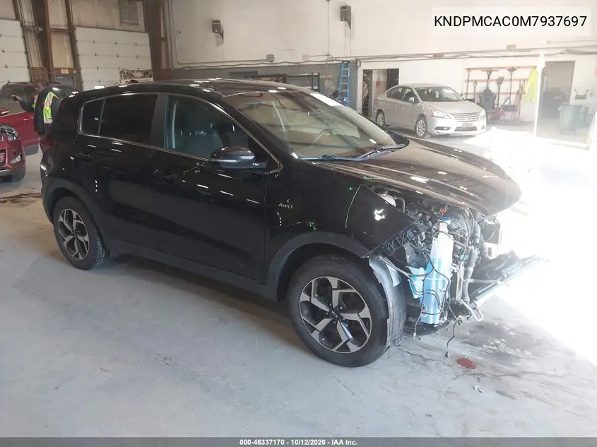 2021 Kia Sportage Lx VIN KNDPMCAC0M7937697 фото 2