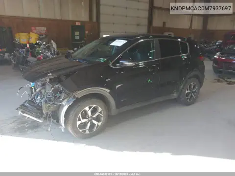 KNDPMCAC0M7937697 — 2021 Kia Sportage, Передняя часть, фото до ремонта