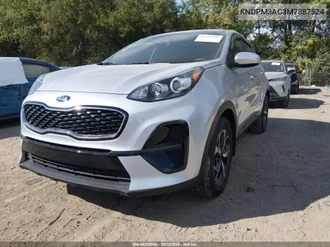 2021 Kia Sportage Lx VIN KNDPM3AC3M7887524 фото 3