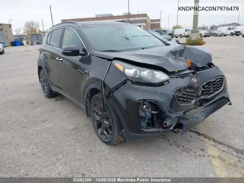 KNDPNCAC0N7976479 — 2022 Kia Sportage, Передняя часть, фото до ремонта