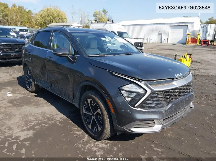 5XYK3CAF9PG028548 — 2023 Kia Sportage, фото 2 с аукциона IAAI, Правый бок