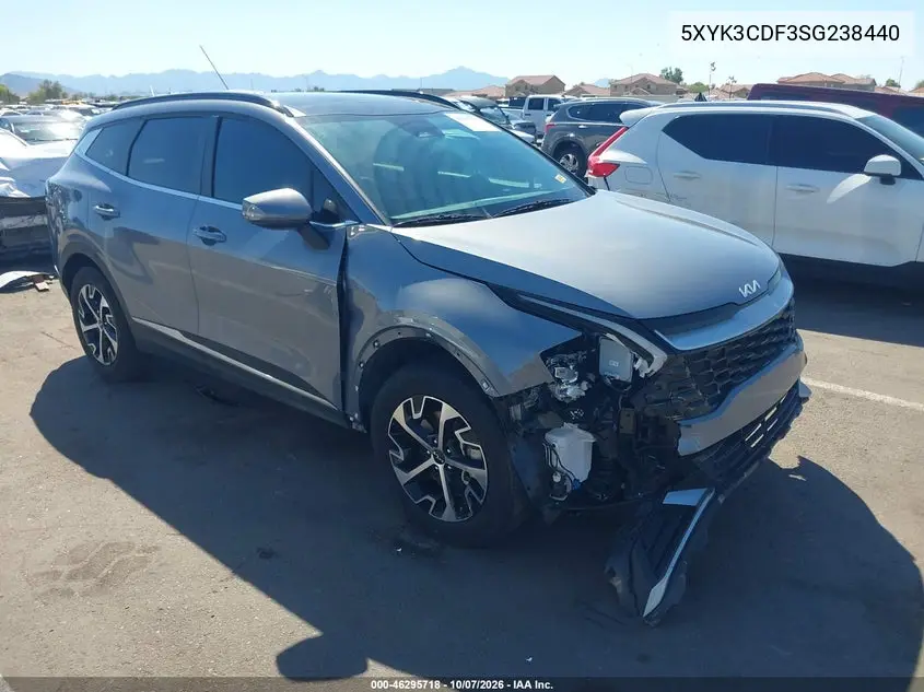2025 Kia Sportage Ex VIN 5XYK3CDF3SG238440 фото 2