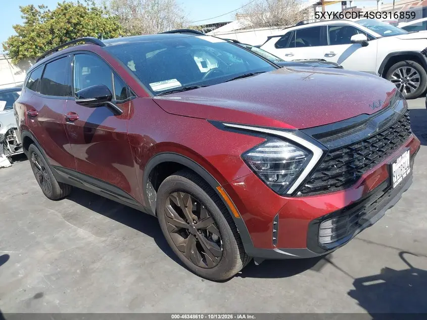 5XYK6CDF4SG316859 — 2025 Kia Sportage, фото 2 с аукциона IAAI, Боковая часть