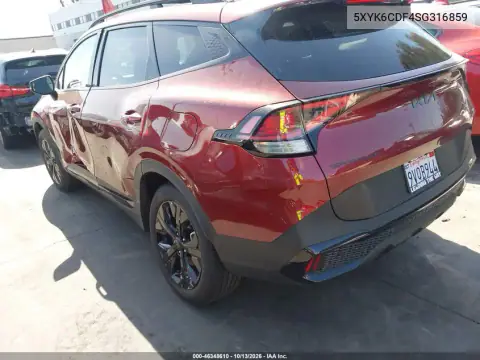 5XYK6CDF4SG316859 — 2025 Kia Sportage, Левая сторона, фото до ремонта