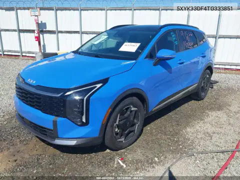 2026 Kia Sportage Ex VIN 5XYK33DF4TG333851 фото 3