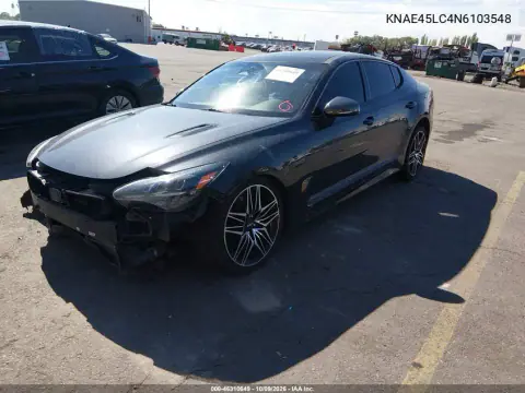 2022 Kia Stinger Gt1 VIN KNAE45LC4N6103548 фото 2