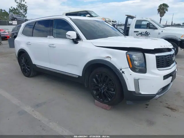 5XYP54HCXNG256296 — 2022 Kia Telluride Sx, Передняя часть (Front End), фото до ремонта