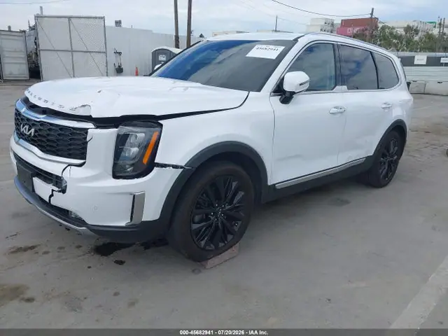 5XYP54HCXNG256296 — 2022 Kia Telluride Sx, фото 2 с аукциона IAAI 30.09.2026, Передняя часть