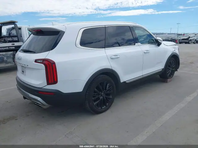 5XYP54HCXNG256296 — 2022 Kia Telluride Sx, фото 4 с аукциона IAAI 30.09.2026, Передняя часть