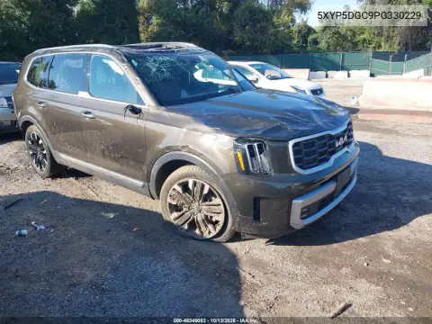 5XYP5DGC9PG330229 — 2023 Kia Telluride, Сзади, фото до ремонта