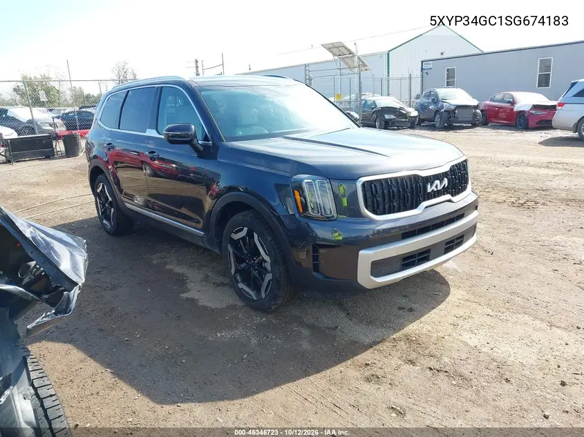 2025 Kia Telluride Ex VIN 5XYP34GC1SG674183 фото 2