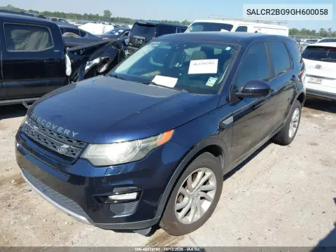 2016 Land Rover Discovery Sport Hse VIN SALCR2BG9GH600058 фото 3
