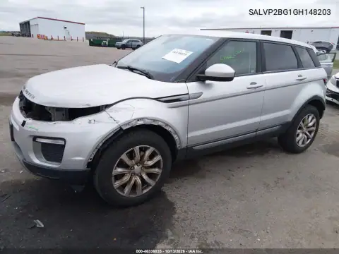 SALVP2BG1GH148203 — 2016 Land Rover Range Rover Evoque, фото 3 с аукциона IAAI, Передняя часть слева