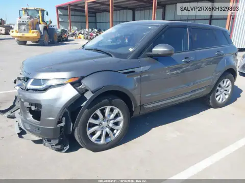 SALVP2RX6KH329893 — 2019 Land Rover Range Rover Evoque, фото 3 с аукциона IAAI, Передняя часть