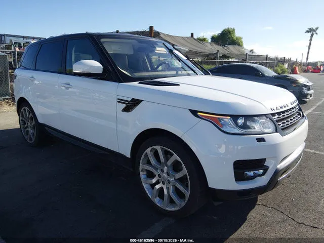 2016 Land Rover Range Rover Sport 3.0l V6 Turbocharged Diesel Hse Td6 VIN SALWR2KF6GA663180 фото 1