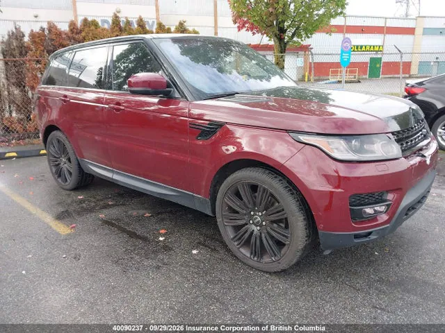2016 Land Rover Range Rover Sport Diesel Td6 Hse VIN SALWR2KF5GA543208 фото 1