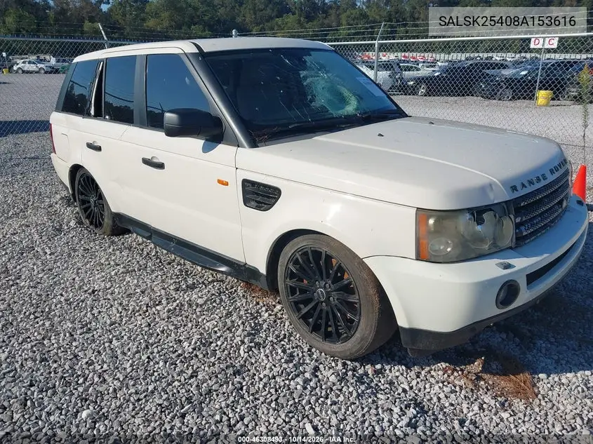 SALSK25408A153616 Land Rover Range Rover Sport 2008 — повреждение Вандализм, фото до ремонта