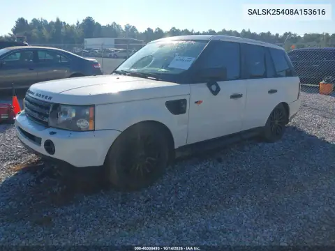 SALSK25408A153616 — 2008 Land Rover Range Rover Sport, фото 2 с аукциона IAAI, Вандализм