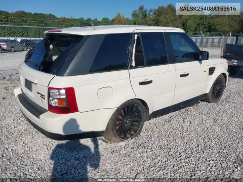 SALSK25408A153616 — 2008 Land Rover Range Rover Sport, фото 4 с аукциона IAAI, Вандализм