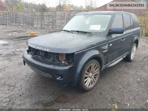 2011 Land Rover Range Rover Sport Hse VIN SALSK2D46BA263353 фото 3