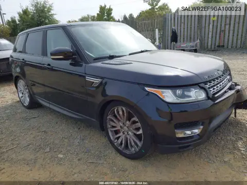 SALWR2EF9GA100023 — 2016 Land Rover Range Rover Sport, Передний левый, фото до ремонта