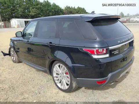 2016 Land Rover Range Rover Sport 5.0L V8 Supercharged/5.0L V8 Supercharged Dynamic VIN SALWR2EF9GA100023 фото 3