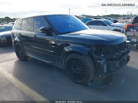 SALWR2SU2LA898863 — 2020 Land Rover Range Rover Sport, Передняя часть, фото до ремонта