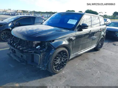 SALWR2SU2LA898863 — 2020 Land Rover Range Rover Sport, фото 3 с аукциона IAAI, Передняя часть