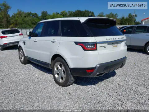 SALWR2SU3LA746915 — 2020 Land Rover Range Rover Sport, фото 4 с аукциона IAAI, Передняя часть