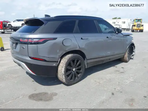 2020 Land Rover Range Rover Velar P250 R-Dynamic S VIN SALYK2EX0LA238677 фото 5
