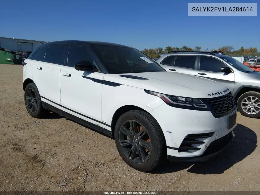 SALYK2FV1LA284614 Land Rover Range Rover Velar 2020 — повреждение Естественный износ, фото до ремонта