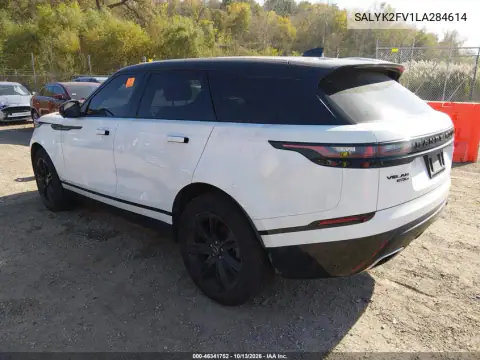 SALYK2FV1LA284614 — 2020 Land Rover Range Rover Velar, фото 3 с аукциона IAAI, Естественный износ
