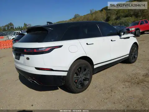 SALYK2FV1LA284614 — 2020 Land Rover Range Rover Velar, фото 4 с аукциона IAAI, Естественный износ
