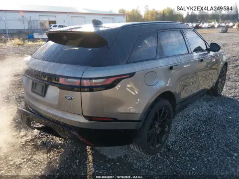 SALYK2EX4LA249584 — 2020 Land Rover Range Rover Velar, фото 5 с аукциона IAAI, Левый бок