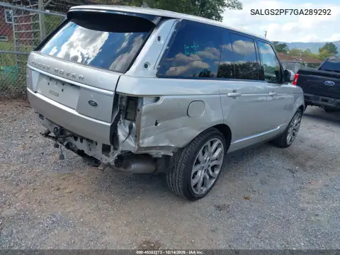 SALGS2PF7GA289292 — 2016 Land Rover Range Rover, фото 5 с аукциона IAAI, Задняя часть справа