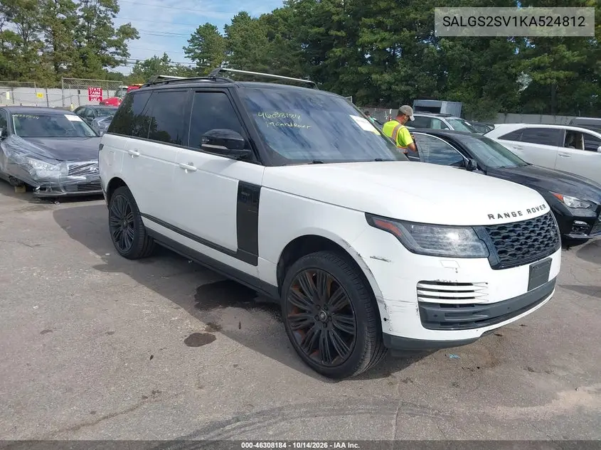 SALGS2SV1KA524812 — 2019 Land Rover Range Rover, фото 2 с аукциона IAAI, Повреждение двигателя