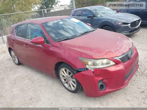 JTHKD5BH6B2029182 — 2011 Lexus CT, Естественный износ, фото до ремонта