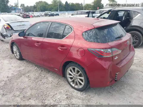 JTHKD5BH6B2029182 — 2011 Lexus CT, фото 3 с аукциона IAAI, Естественный износ