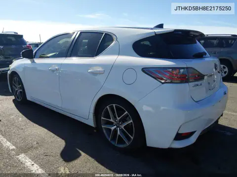 2014 Lexus Ct 200H VIN JTHKD5BH8E2175250 фото 3