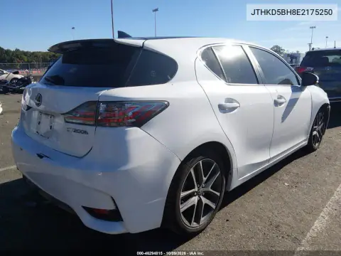 2014 Lexus Ct 200H VIN JTHKD5BH8E2175250 фото 4