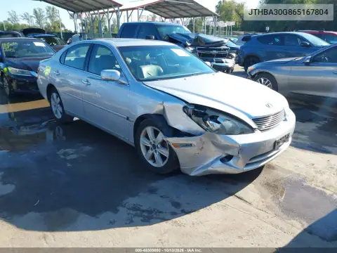 JTHBA30G865167804 — 2006 Lexus ES, Передняя часть, фото до ремонта