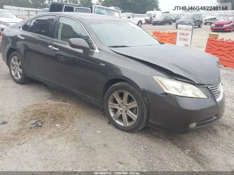 JTHBJ46G482248168 — 2008 Lexus ES, Передняя часть, фото до ремонта