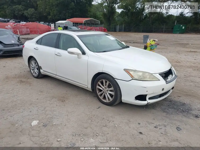 2011 Lexus Es 350 VIN JTHBK1EG7B2430788 фото 2